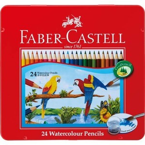 水彩用品 ファーバーカステル 水彩色鉛筆24色セットTFC-WCP 24C「メール便対応可」(610393) 絵具 FABER-CASTELL