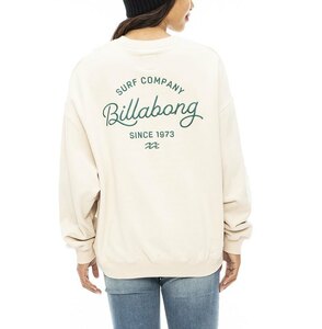 【SALE】2023秋冬 新品【BILLABONG/ビラボン】 CLEAN SCRIPT LOGO SWEAT CREW クルーネックトレーナー ANW レディースM BD014-004