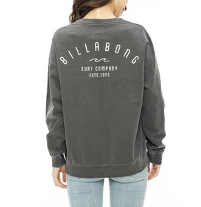 【SALE】 2023秋冬 新品【BILLABONG/ビラボン】ARCH CLEAN LOGO LIGHT SWEAT CREW クルーネックトレーナー BSD レディースM BD014-001