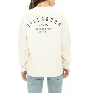 [SALE] 2023 autumn winter new goods [BILLABONG/ Billabong ]ARCH CLEAN LOGO LIGHT SWEAT CREW crew neck sweatshirt ANW lady's L BD014-001