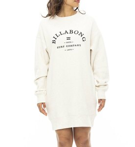 【SALE】 ★送料無料★2023秋冬 新品【BILLABONG/ビラボン】COLLEGE LOGO SWEAT ONEPIECE スウェットワンピース ANW レディースM BD014-363