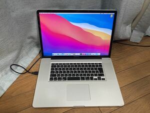 23-0241 ジャンク MacBook Pro (17-inch, Late 2011) A1297 Intel Core i7 2.4GHz クアッドコア メモリ8GB HDD無し 起動OK 