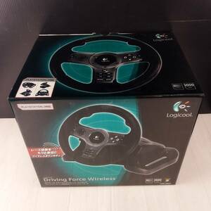 5KZ1 PS2/PS3用 ロジクール ドライビングフォース ワイヤレス レーシング レース用コントローラ