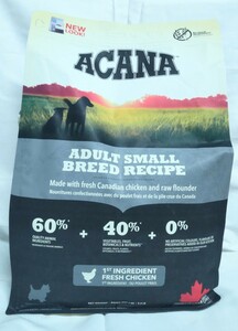 未開封！ACANA ・ドッグフード/小型成犬用 小粒/アカナ アダルト スモールブリード レシピ 2kg ・ドライフード/カリカリ