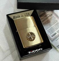 ■新品 ZIPPO 真鍮 菊の御紋 ご紋家紋 愛国 昭和 平成 右翼 左翼 菊紋 xp48_画像2