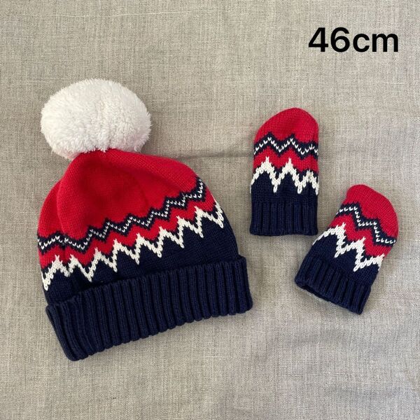 babyGAP ニット帽 46cm ミトン 手袋