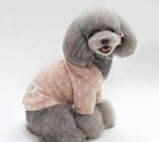 犬服　Mサイズ　ロンパース　ピンク マリン ドッグウェア ペット服 小型犬　ミミ犬服