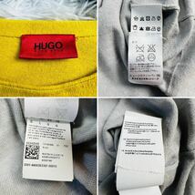 【美品】HUGO BOSS ヒューゴボス セーターニット カシミヤ混 シルク混 バイカラー 長袖 薄手 サイズL_画像8