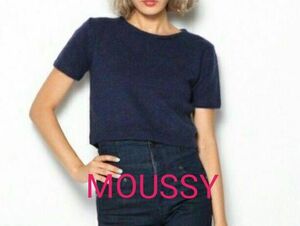 MOUSSY Short angora TOP'S　マウジー　ショートアンゴラトップス　ニット　半袖　