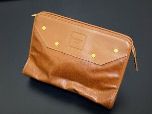  Nina Ricci NINA RICCI second bag leather clutch bag Brown 