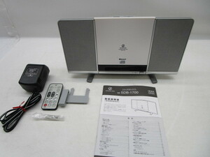 ★平0055 SOUND LOOK STEREO CD SYSTEM SDB-1700 KOIZUMI SEIKI 小泉成器 Bluetooth 2015年製 CDプレーヤー ラジオ 壁掛け 12311281