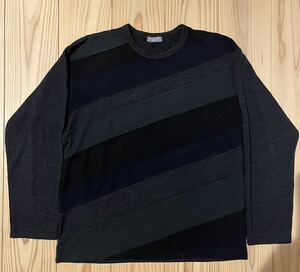 AD2001 田中オム コムデギャルソンオム ドッキング 切替しCOMME de GARSONS HOMME PLUSコムデギャルソン シャツ プリュスshirt ジュンヤ