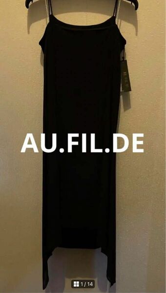 新品タグ付☆ AU.FIL.DE ドレス ノースリーブワンピース　フォーマル