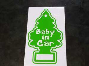 リトルツリー　BABY IN CAR ベビーインカー　アメリカン　US USDM USA JDM ローライダー　スタンス　カッティングステッカー