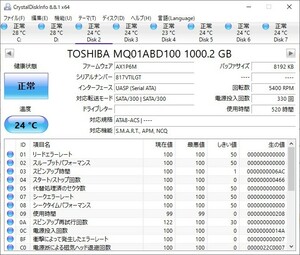 1★正常判定品★多種類メーカー10台★1TB★HDD SATA★2.5インチ 9.5mm★