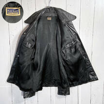 【USED】 ビンテージ 本革 牛革 カウレザー ジャケット リアルレザー real leather jacket ブラック Lサイズ相当 ☆送料無料☆_画像5