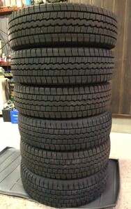 ★バリ山有 2021年製 DUNLOP ダンロップ スタッドレス WINTER MAXX LT03 185/75R15 LT 106/104L 6本セット ハイエース キャンター エルフ