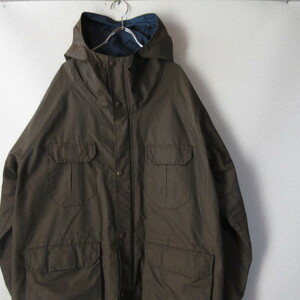 ○90s 良品 Penfield ペンフィールド◆USA製 マウンテンパーカー コットン/ナイロン 60/40クロス◆メンズ カーキ系 Lサイズ