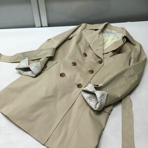  free shipping *LES MUES Femme less Mu * liner attaching trench coat spring coat *L size #51207sjj31