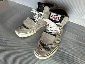 送料込み 硬化あり ジャンク品 観賞用 古い VANS MOUNTAIN EDITION 灰色 US 9 1/2 、 バンズ マウンテン エディション グレー ハイカット