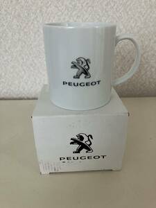 未使用 プジョー マグカップ Peugeot ノベルティ 非売品 コーヒーカップ