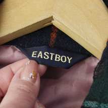 EASTBOY イーストボーイ チェック柄♪ノースリーブシャツワンピース ウールブレンド♪9号 231201nn【4点同梱で送料無料】_画像3