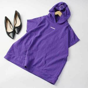 Playboy Bunny Playboy с коротким рукавом Parker Light Sweat Parka M Size Purple 231219NA [БЕСПЛАТНАЯ ДОСТАВКА В 4 -ТОНЕ В комплекте]