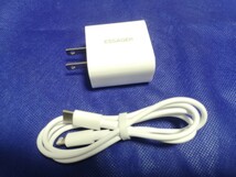 新品未開封 ESSAGER ES-CD30 PD20W充電器 + iPhone用Lightningケーブルセット 急速充電 USB充電器 Lightningケーブル_画像1