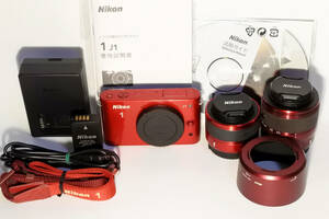 ★美品☆Nikon1 J1 +ダブルズームレンズ付+バッテリー+充電器付き☆★