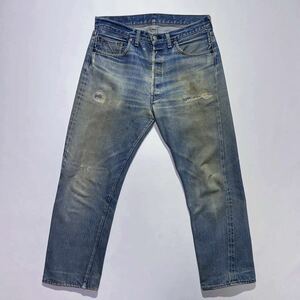 ヒゲ美色♪66前期 70s USA製 Levis 501 W35L31 オリジナル ビンテージ ゴールデンサイズ リーバイス 501 66前期 ハチノス リペア