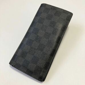 ★LOUIS VUITTON ルイヴィトン ダミエ グラフィット ポルトフォイユブラザ 折り長財布 メンズ 中古【鑑定済み 本物保証】