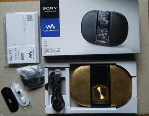 中古品 SONY DIGITAL MEDIA PLAYER NW-S754K 8GB ゴールド