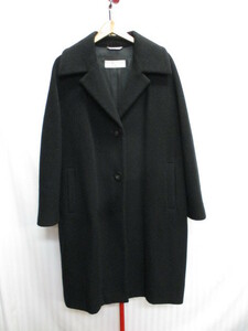 MAXMARA　マックスマーラ　ウールコート　SIZE３８　黒　ロングコート　ウールジャケット　ウールチェスターコート　イタリア製　11293