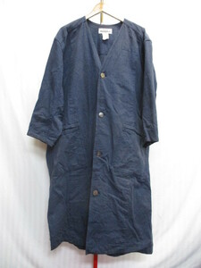 ISSEY MIYAKE イッセイミヤケ PLANTATION　コート　SIZE S　紺　ネイビーコート　ロングコート　ノーカラージャケット　ブルゾン　12194