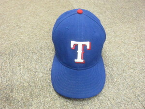 USA製　NEW ERA　ニューエラ　テキサス・レンジャース　ベースボールキャップ　73/8　オーセンティック　野球帽子　刺繍キャップ　12160