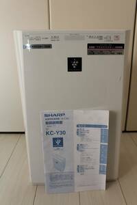 ★☆中古 SHARP 加湿空気清浄機 シャープ KC-Y30-W ホワイト プラズマクラスター 取扱説明書付 2010年製☆★