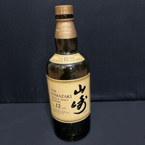 山崎 SUNTORY ウイスキー シングルモルトウイスキー12年　空瓶　B