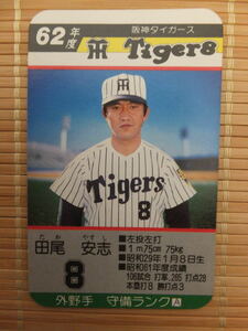 タカラ プロ野球カードゲーム 62年 阪神タイガース　田尾 安志（1枚）