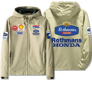 ロスマンズ HRC MotoGPスレーシング ジャケット Rothmans x honda バイクウエアグッズ 冬服 長袖 厚手 防風 秋冬新品