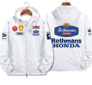 秋冬美品 ロスマンズ HRC MotoGPスレーシング ジャケット Rothmans x honda バイクウエアグッズ 冬服 長袖 防風