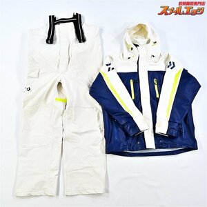 ★☆【ダイワ】 PUオーシャンサロペットレインスーツ DR-6007 上下セット サイズM DAIWA K_060★☆e04068