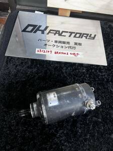 23122107 zrx400II セルモーター 実働 スターター　zr400e エンジン　セルスターター カワサキ 水冷　ゼファー　ゼファーχ リレー