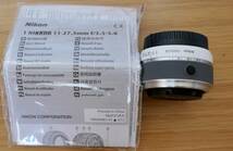 1 NIKKOR 11-27.5mm F3.5-5.6 レンズ　ホワイト （NIKON/ニコンミラーレス Nikon 1用ズームレンズ)・超美品（中古）_画像8