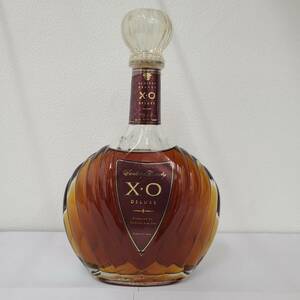 【YYD7.1OM】1円～ 未開栓 SUNTORY BRANDY X.O. DELUXE サントリー ブランデー デラックス 700ml 40% 古酒 ジャパニーズウイスキー ガラス