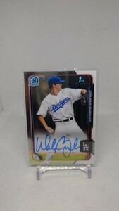 2015 Bowman Chrome Draft Walker Buehler Auto MLB 1st Year Dodgers Autograph Signature 大谷翔平 のドジャース次代エース