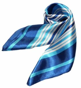 かわいいシルク調スカーフ　中判 60cm正方形スカーフリボン　事務服 企業制服スカーフ 人気柄スカーフ (NO.10000611）