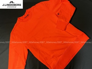 J.LINDEBERG J.リンドバーグ ゴルフ トレーナー CHIP CREW NECK SWETESHIRT (M)[18]