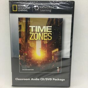 未開封 CD + DVD『TIME ZONE 1 Second Edition Classroom Audio CD/DVD Package[輸入盤]』3枚組み(CD2枚+DVD1枚) リーフレット付き/ⅰ-1009