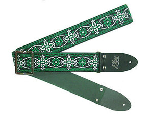 Elara Straps (elala strap ) Mellow Chandelier Green Ultrasuede beautiful strong professional specification guitar strap 