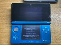 ジャンク扱い 通電確認済み Nintendo 3DS アクア ブルー 箱付き 任天堂 ニンテンドー3DS 1円スタート_画像3